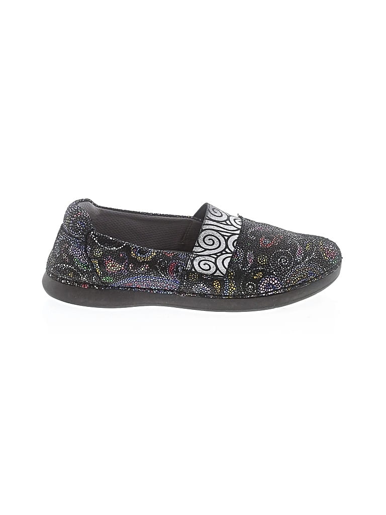Pre-owned Alegria Flats In Black