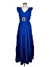 Unbranded 100% Polyester Blue Casual Dress Size L - photo 1