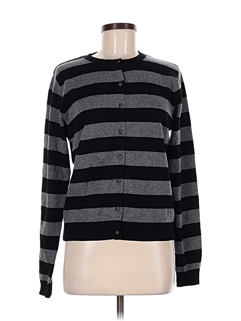 Pre-owned Brandy Melville Wool Cardigan Sweater In Gray