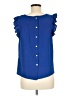 Halogen 100% Polyester Blue Sleeveless Blouse Size M - photo 2