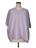 Zenana 100% Polyester Purple Short Sleeve Top Size XL - photo 1