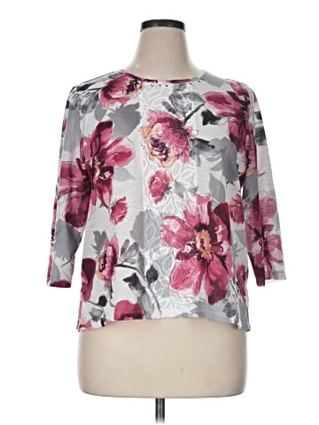 Alfred Dunner 3/4 Sleeve T-Shirt (view 1)