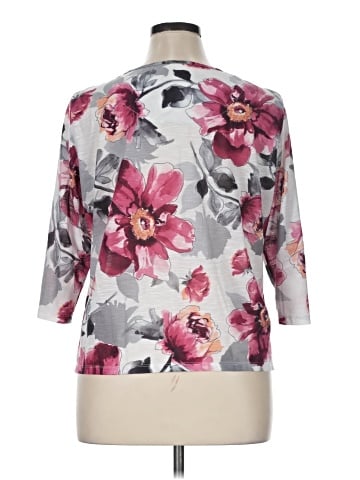 Alfred Dunner 3/4 Sleeve T-Shirt (view 2)