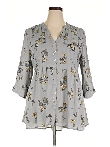 Torrid 3/4 Sleeve Blouse (view 1)