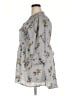 Torrid 100% Polyester Floral Gray 3/4 Sleeve Blouse Size 2X Plus (2) - photo 5