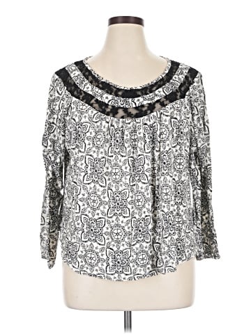 Faded Glory 3/4 Sleeve Blouse (view 1)