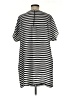Woolworths 100% Polyester Stripes Black Casual Dress Size M - photo 2