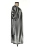 Woolworths 100% Polyester Stripes Black Casual Dress Size M - photo 4