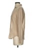 Cache Metallic Tan Long Sleeve Blouse Size S - photo 5