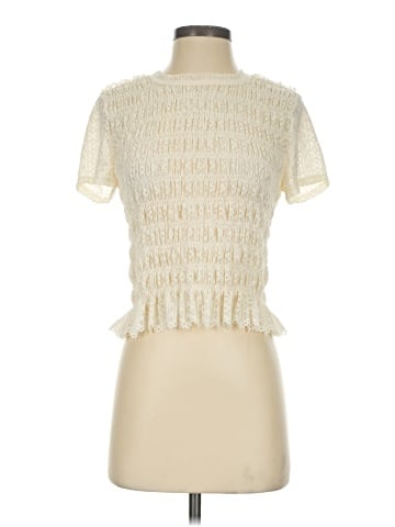 Blue Tassel Short Sleeve Turtleneck (view 1)