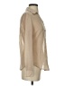 Cache Metallic Tan Long Sleeve Blouse Size S - photo 4