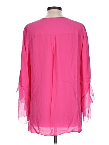 Elie Tahari 3/4 Sleeve Silk Top (view 2)