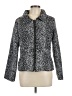 Zoe D. 100% Polyester Animal Print Silver Jacket Size L - photo 1