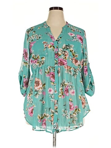 Torrid 3/4 Sleeve Blouse (view 1)