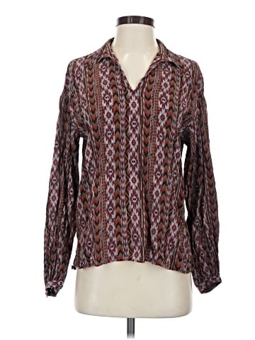 Lafayette 148 New York Long Sleeve Silk Top (view 1)