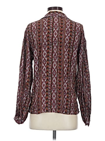 Lafayette 148 New York Long Sleeve Silk Top (view 2)
