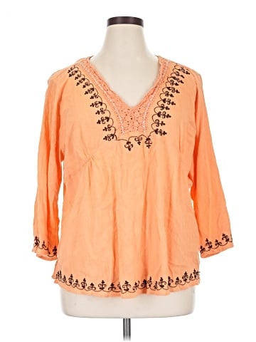 Faded Glory 3/4 Sleeve Blouse (view 1)