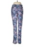 Peck & Peck Print Blue Active Pants Size 8 - photo 1