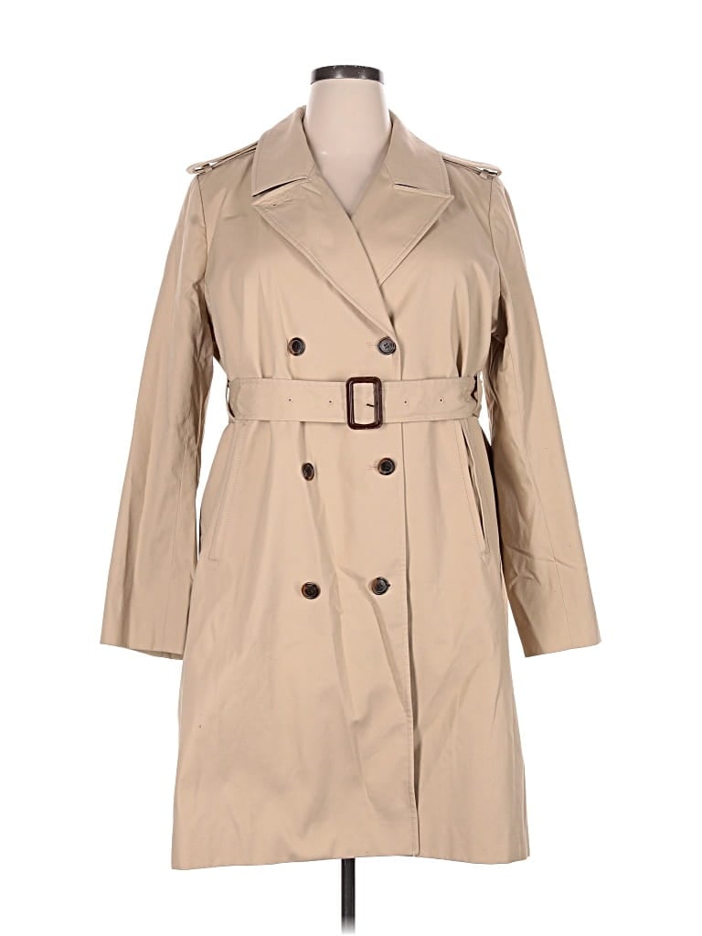 Pre-owned Jcrew Trenchcoat In Tan
