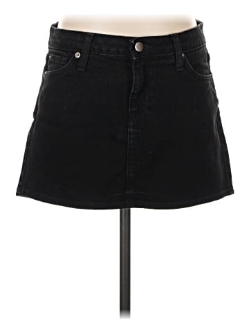 Lux Denim Skirt (view 1)