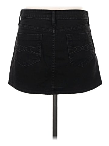 Lux Denim Skirt (view 2)