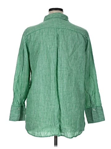 Talbots 3/4 Sleeve Button-Down Shirt (view 2)