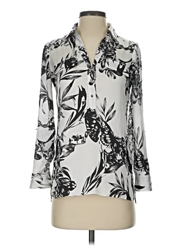 White House Black Market 3/4 Sleeve Blouse (view 1)