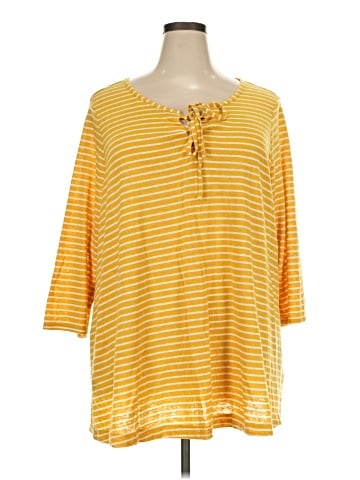Lane Bryant 3/4 Sleeve T-Shirt (view 1)