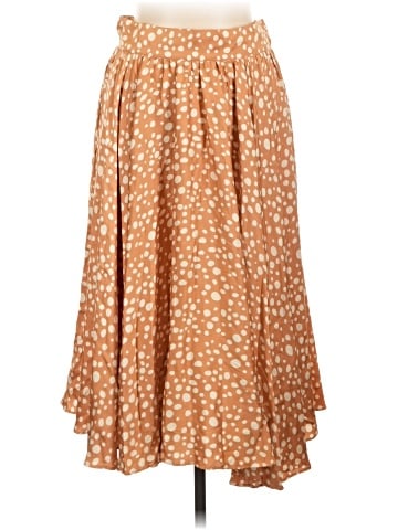Tucker Silk Skirt (view 1)