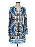 Beach Break Print Blue Casual Dress Size M - photo 1