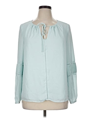 Kaari Blue Long Sleeve Blouse (view 1)