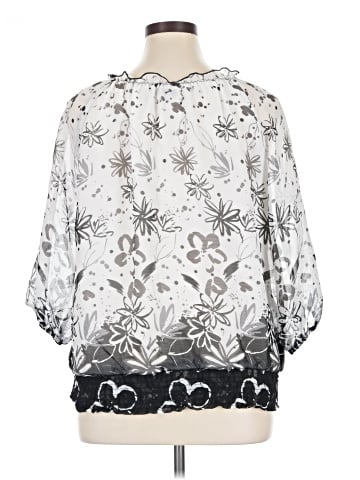 Notations 3/4 Sleeve Blouse (view 2)