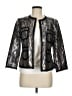 Cache 100% Polyester Metallic Silver Jacket Size M - photo 1