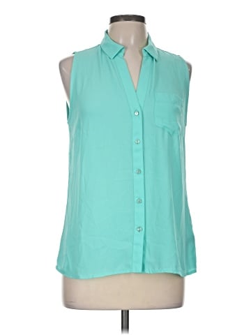 The Limited Sleeveless Button-Down Shirt (view 1)