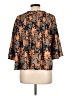 Tularosa 100% Polyester Orange 3/4 Sleeve Blouse Size L - photo 2