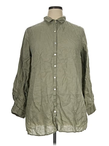 Tahari 3/4 Sleeve Button-Down Shirt (view 1)