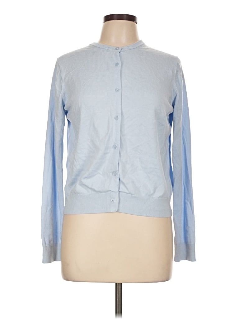 Pre-owned Uniqlo Cardigan Sweater In Blue