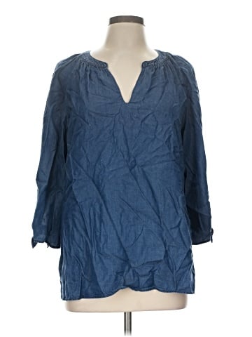 Jones New York Signature 3/4 Sleeve Blouse (view 1)