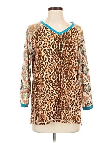 Tru Luxe Jeans Long Sleeve Blouse (view 1)