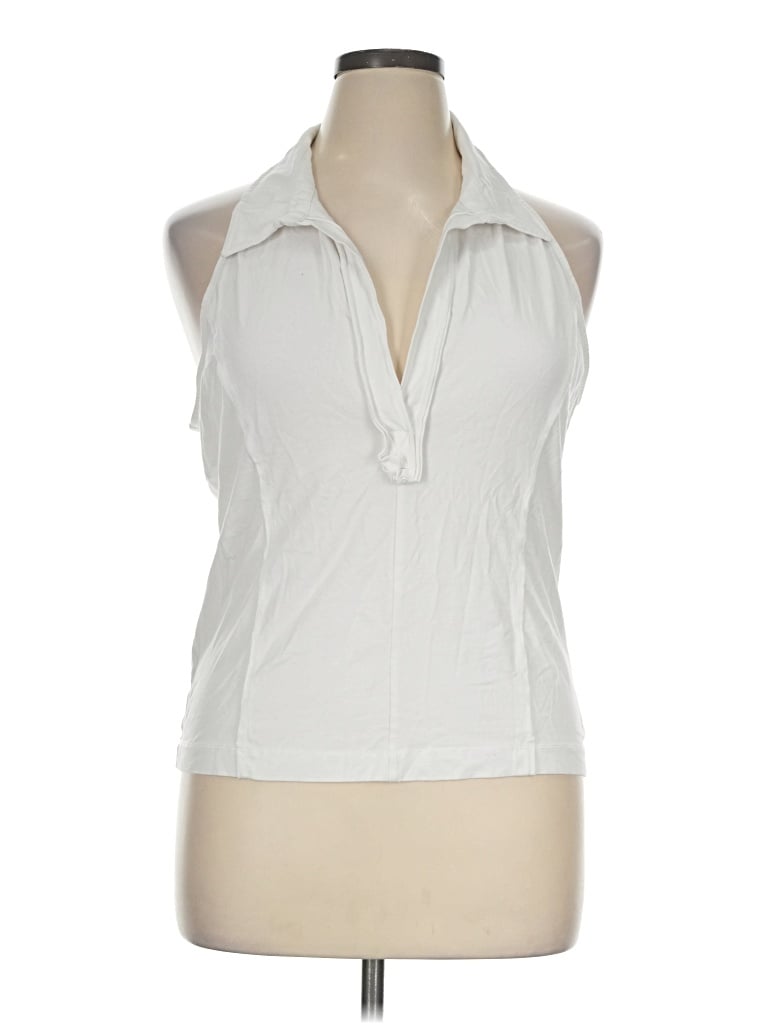 Pre-owned Pilcro Sleeveless Blouse In Ivory