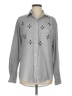 Las Olas Stars Gray Long Sleeve Blouse Size M - photo 1