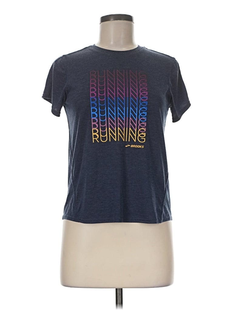 Pre-owned Brooks Active T-shirt In Blue