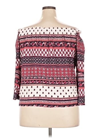 Lane Bryant Outlet 3/4 Sleeve T-Shirt (view 2)