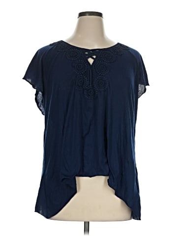 New York Laundry Short Sleeve Blouse (view 1)