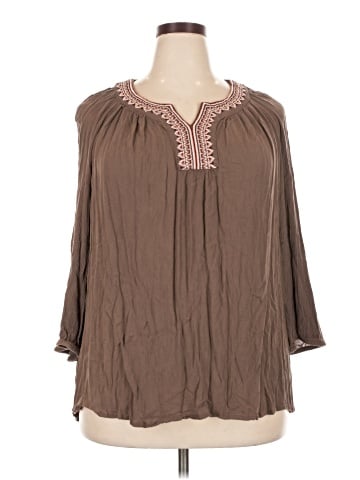 St. John's Bay 3/4 Sleeve Blouse (view 1)
