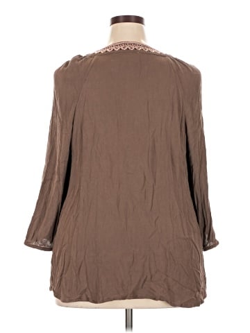 St. John's Bay 3/4 Sleeve Blouse (view 2)