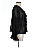 Ultra Pink 100% Polyester Black Long Sleeve Blouse Size L - photo 4