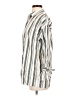 Drew 100% Cotton Stripes Silver Long Sleeve Button-Down Shirt Size XS - photo 5