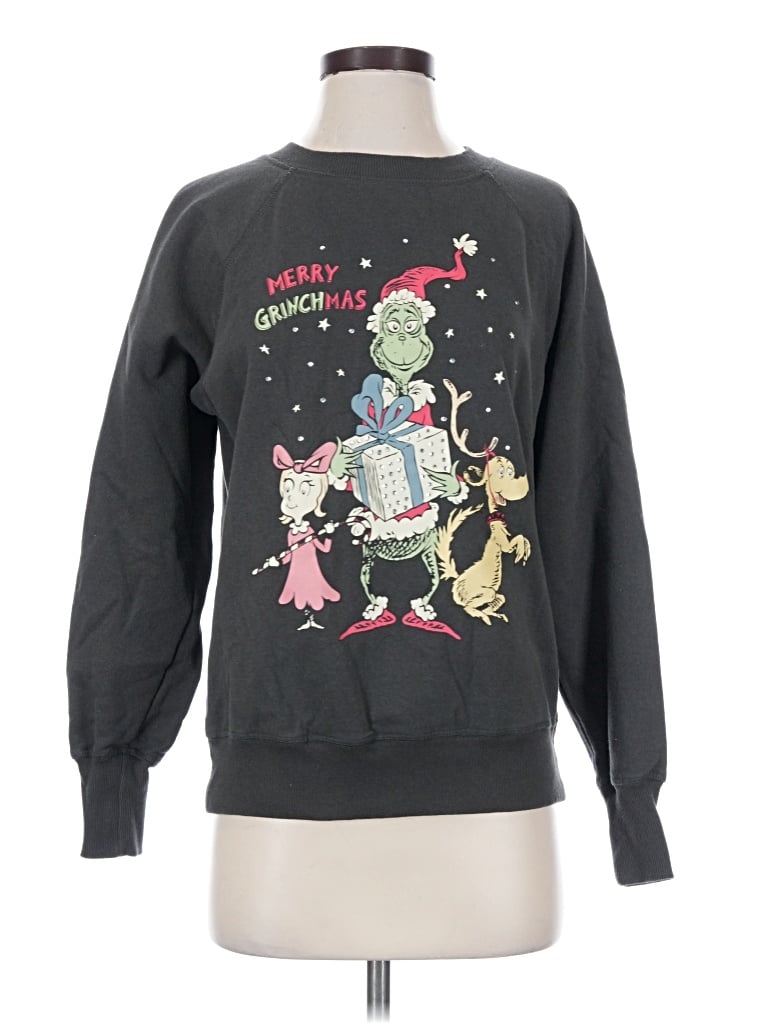 Pre-owned Dr. Seuss Pullover Sweater In Gray