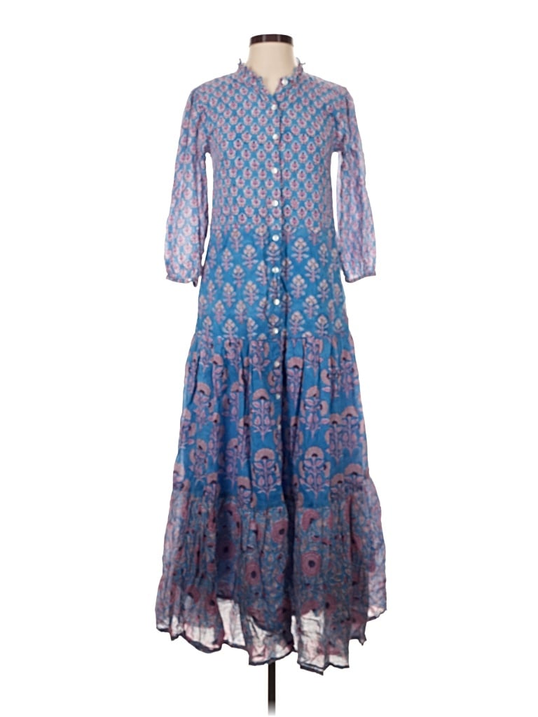 Pre-owned Oliphant Casual Dress In Blue